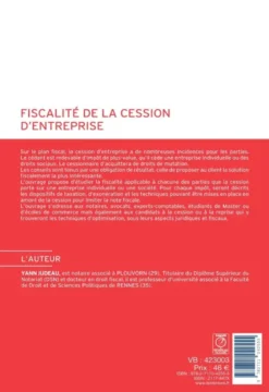 Fiscalité de la cession d'entreprise