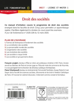 Fondamentaux- Droit des sociétés 2026-2027