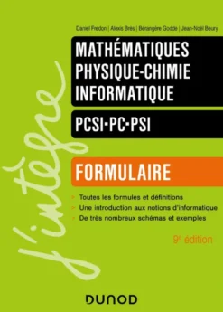 Formulaire PCSI-PC-PSI - 9e éd.