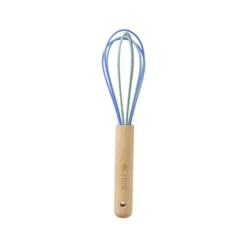 Fouet en silicone avec manche en bois - Petit