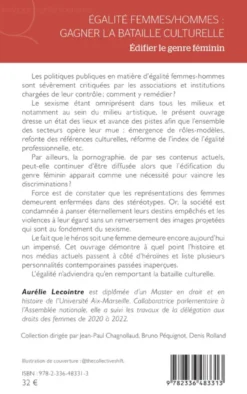 Égalité femmes/hommes : gagner la bataille culturelle