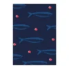 Grand carnet Sardines bleues - pages lignées