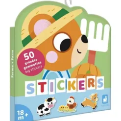 50 Grandes Gommettes - Animaux Ferme