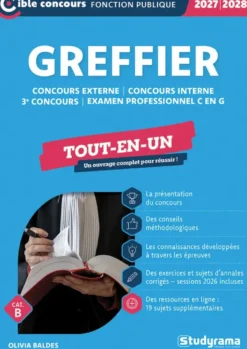 Greffier – Tout-en-un (Catégorie B – Concours 2027-2028)
