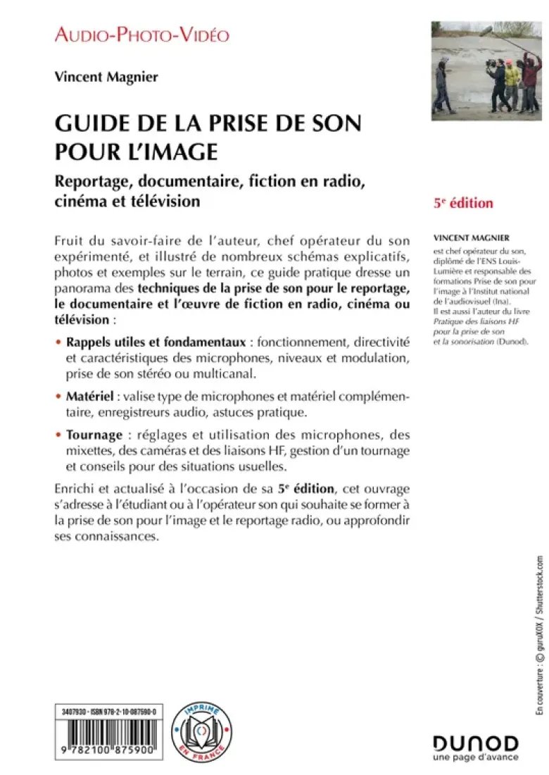 Guide de la prise de son pour l'image - 5e éd.