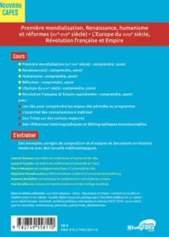 Histoire moderne – Première mondialisation, Renaissance, humanisme et réformes (XVe-XVIIe siècles) • L'Europe du XVIIIe siècle, Révolution française et Empire