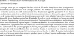 Initiation à la modélisation mathématique en écologie