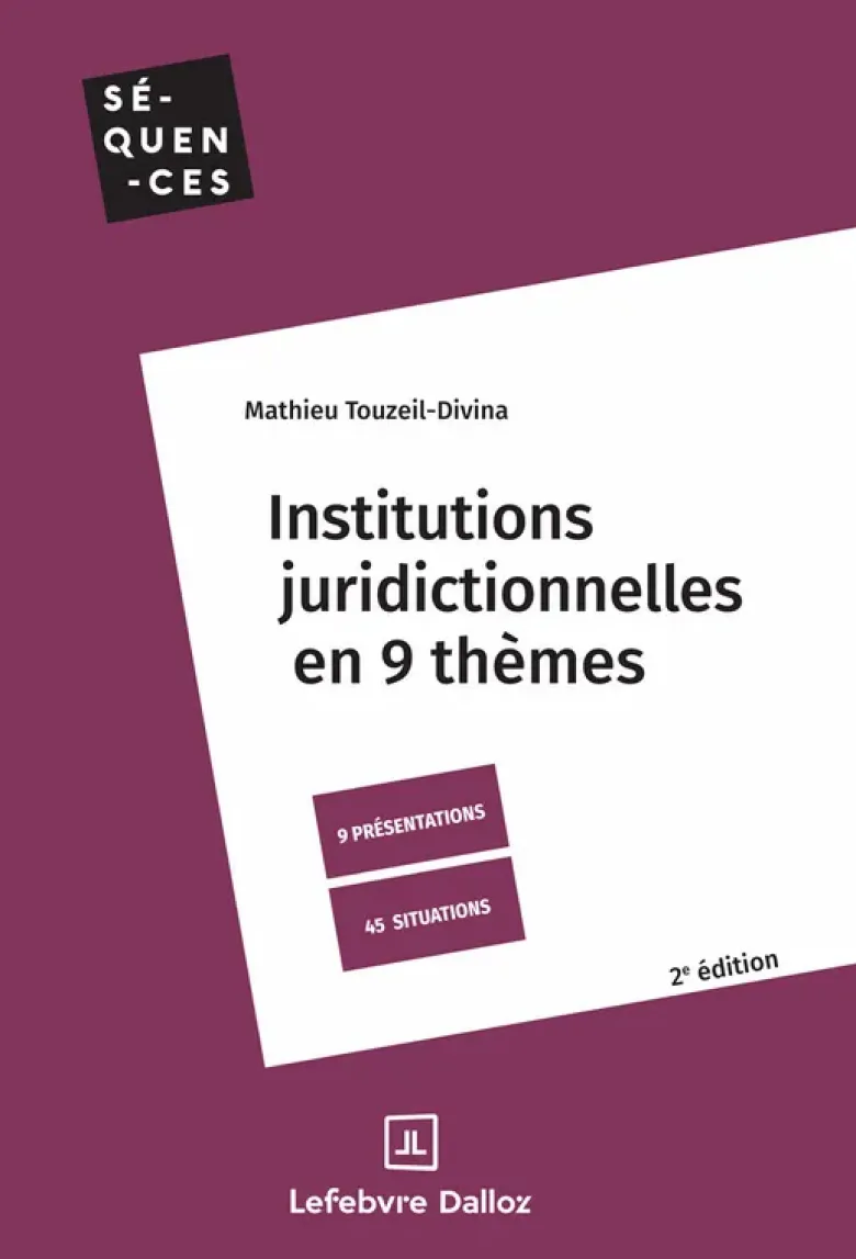 Institutions juridictionnelles. 2e éd.