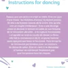 Instructions for dancing