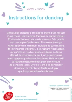 Instructions for dancing