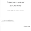 Intermittences d’automne