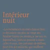 Intérieur nuit