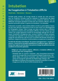 Intubation. De l'oxygénation à l'intubation difficile (3e édition)