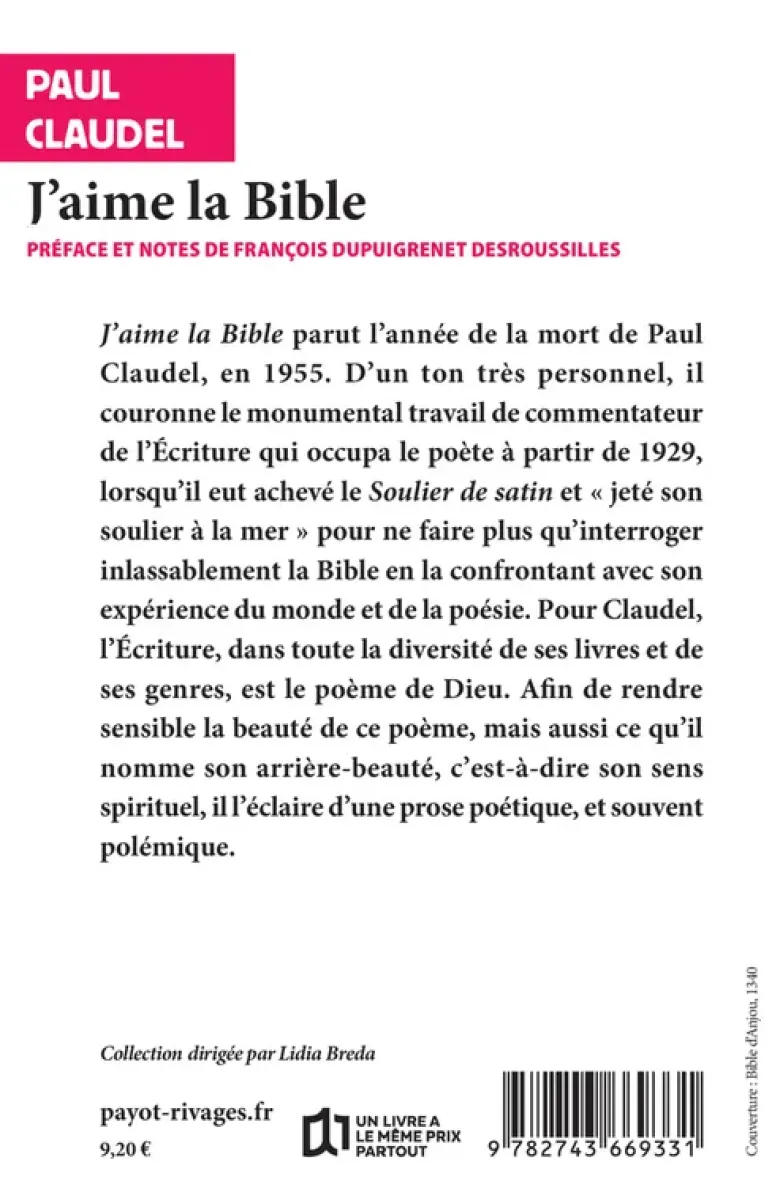 J'aime la Bible