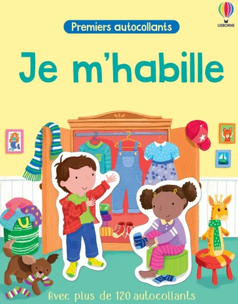 Je m'habille - Premiers autocollants - Dès 3 ans