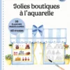 Jolies boutiques à l'aquarelle