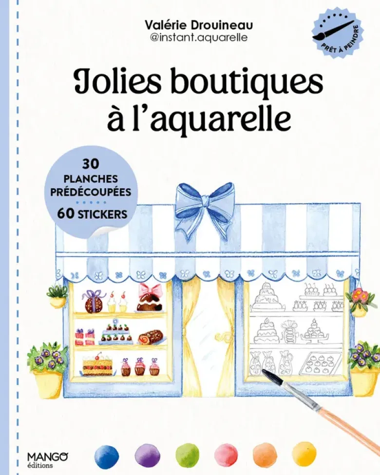 Jolies boutiques à l'aquarelle