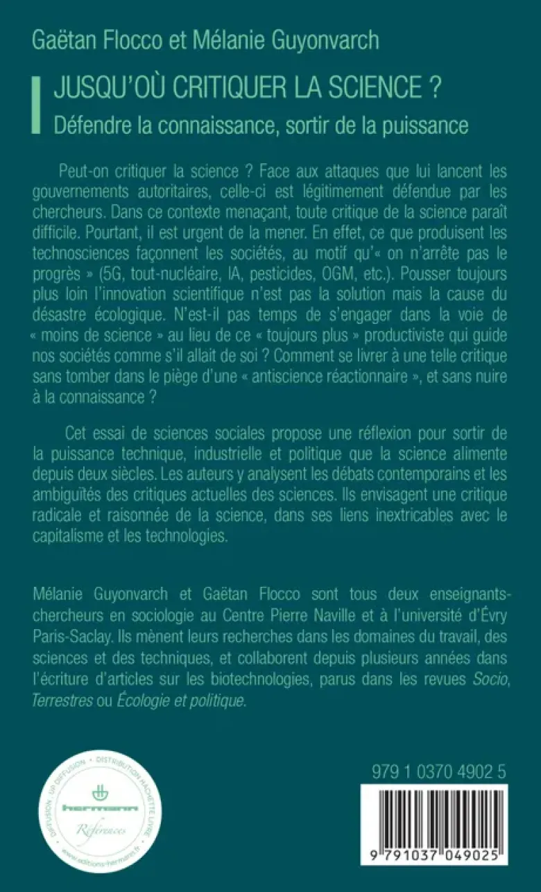 Jusqu'où critiquer la science ?