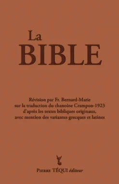 La bible Crampon 1923-2023 – Couverture marron