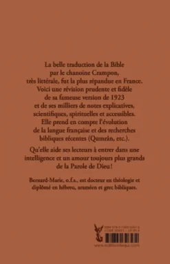 La bible Crampon 1923-2023 – Couverture marron