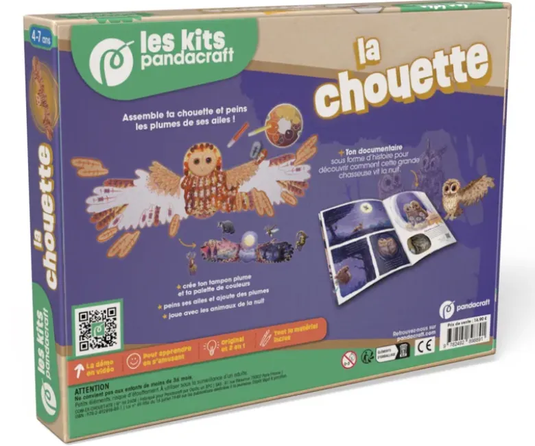 La chouette - Kit Pandacraft 4-7 ans