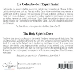 La Colombe de l'Esprit Saint - icône dorée à la feuille 18,1x18,1 cm - 652.67