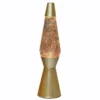 Lampe à Lave 36 cm GOLDEN GLITTER