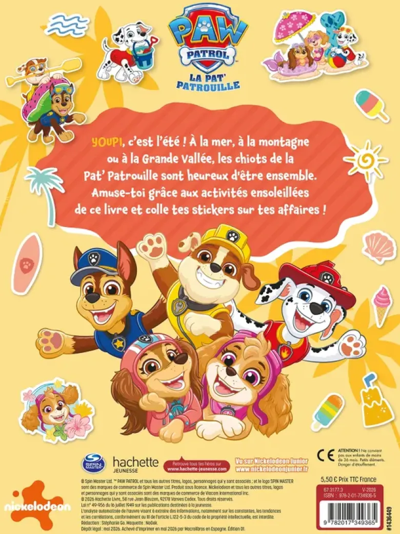 La Pat' Patrouille - Mes activités de l'été