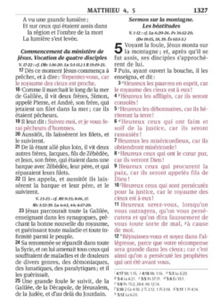 La Sainte Bible Segond 1910 - Blanc, simili cuir, souple, tranches or, Paroles de Jésus en rouge