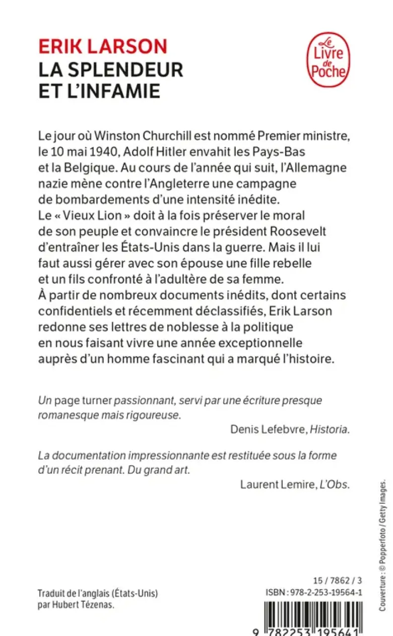 La Splendeur et l'infamie