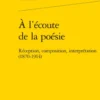 À l'écoute de la poésie