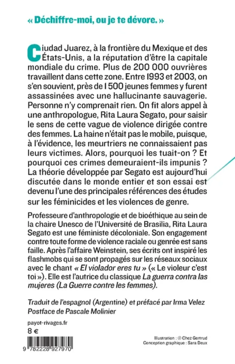 L'écriture sur le corps des femmes assassinées de Ciudad Juarez