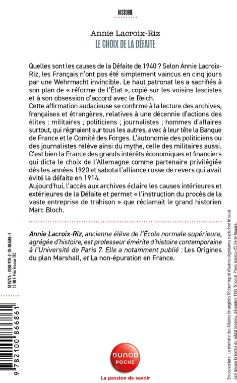Le choix de la défaite