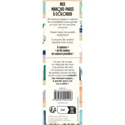 Lecture romance - Mes marque-pages à colorier