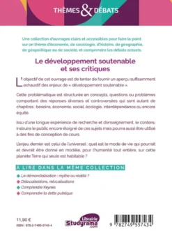 Le développement soutenable et ses critiques