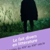 Le fait divers en littérature
