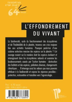 L'effondrement du vivant