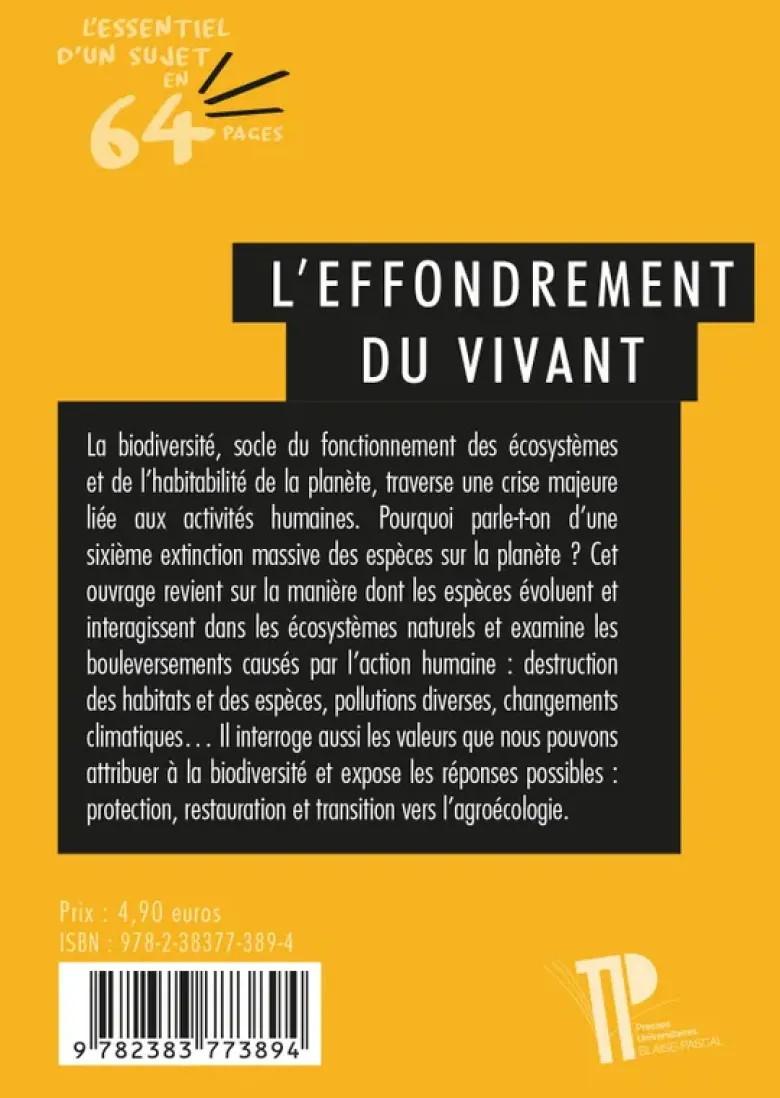 L'effondrement du vivant