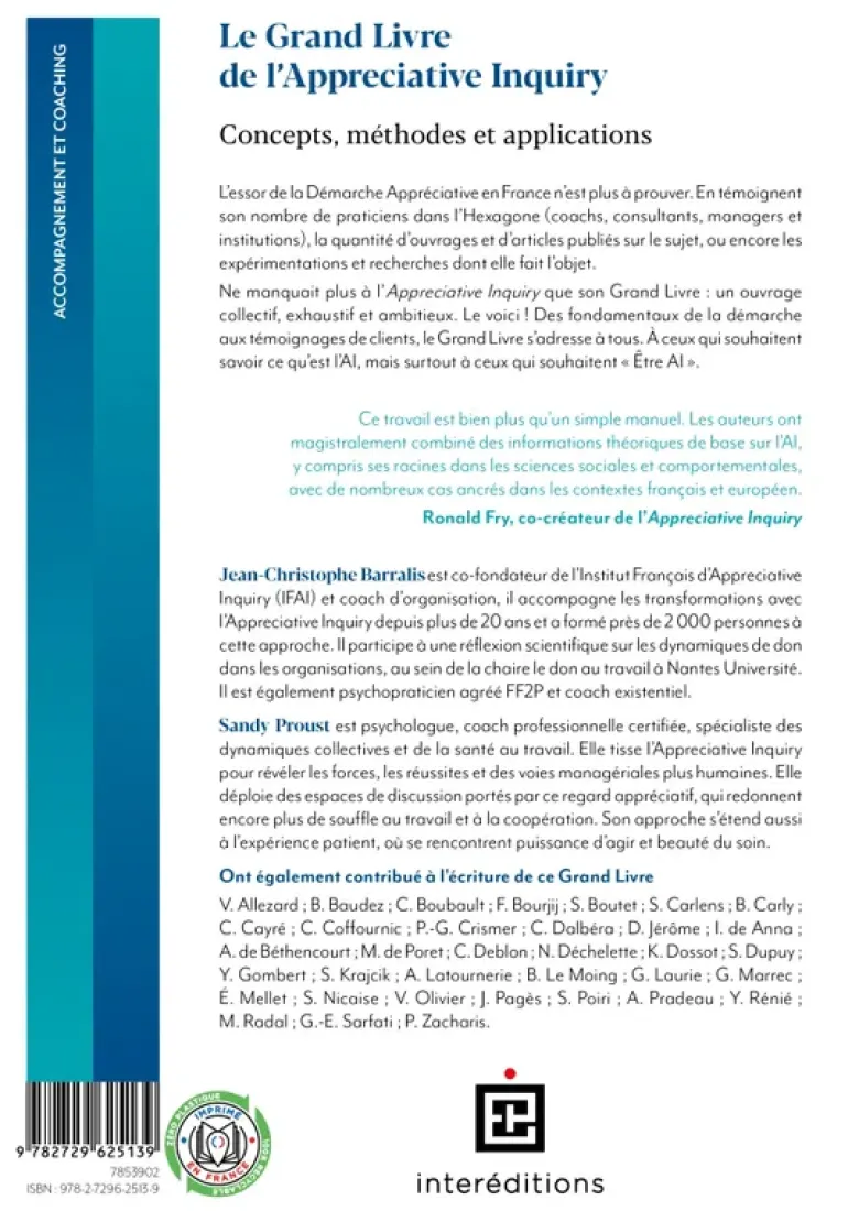 Le Grand Livre de l'Appreciative Inquiry