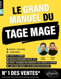 Le Grand Manuel du TAGE MAGE – N°1 DES VENTES