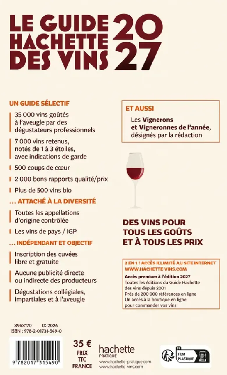 Le Guide Hachette des vins 2027