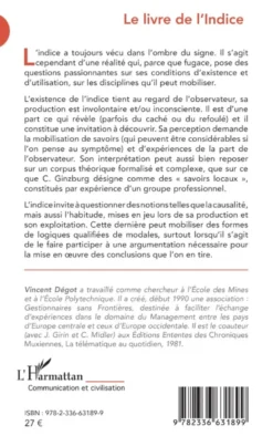 Le livre de l’Indice