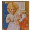 L'Emmanuel Enfant Jésus - Mini icône autocollante 8x7 cm -165.13