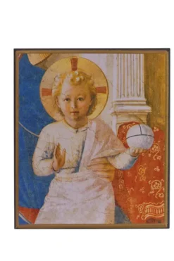 L'Emmanuel Enfant Jésus - Mini icône autocollante 8x7 cm -165.13