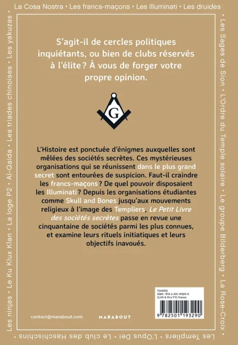Le Petit livre des sociétés secrètes