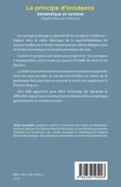 Le principe d’incidence