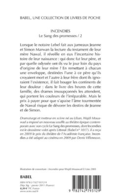 Le sang des promessesIncendies