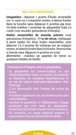 Les antisèches santé de Terre vivante : Trousses de soins naturels