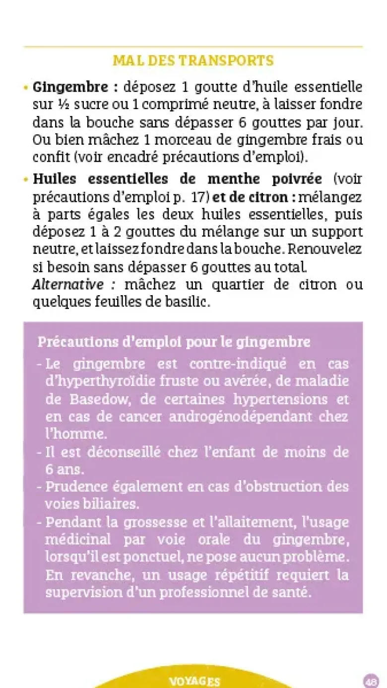 Les antisèches santé de Terre vivante : Trousses de soins naturels
