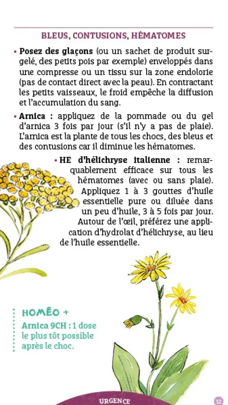 Les antisèches santé de Terre vivante : Trousses de soins naturels